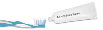 Zahnb�rste mit Zahncreme